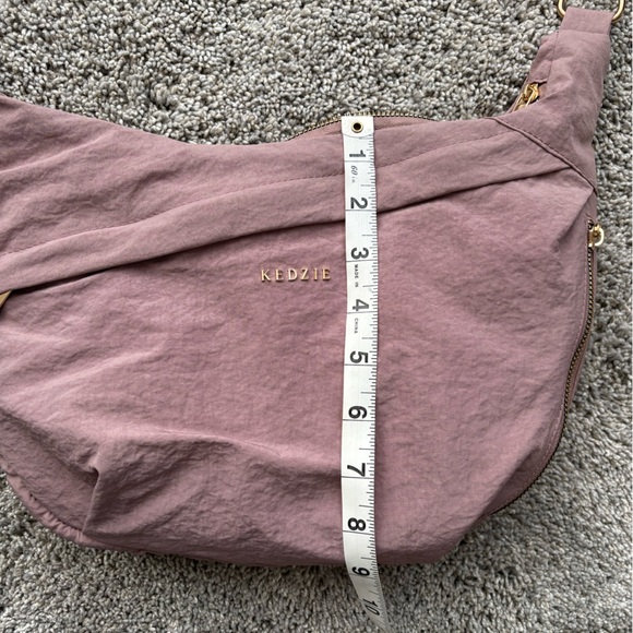 Kedzie Women’s Crossbody Purse Dusty Rose, Mauve with Gold accents - Picture 10 of 13